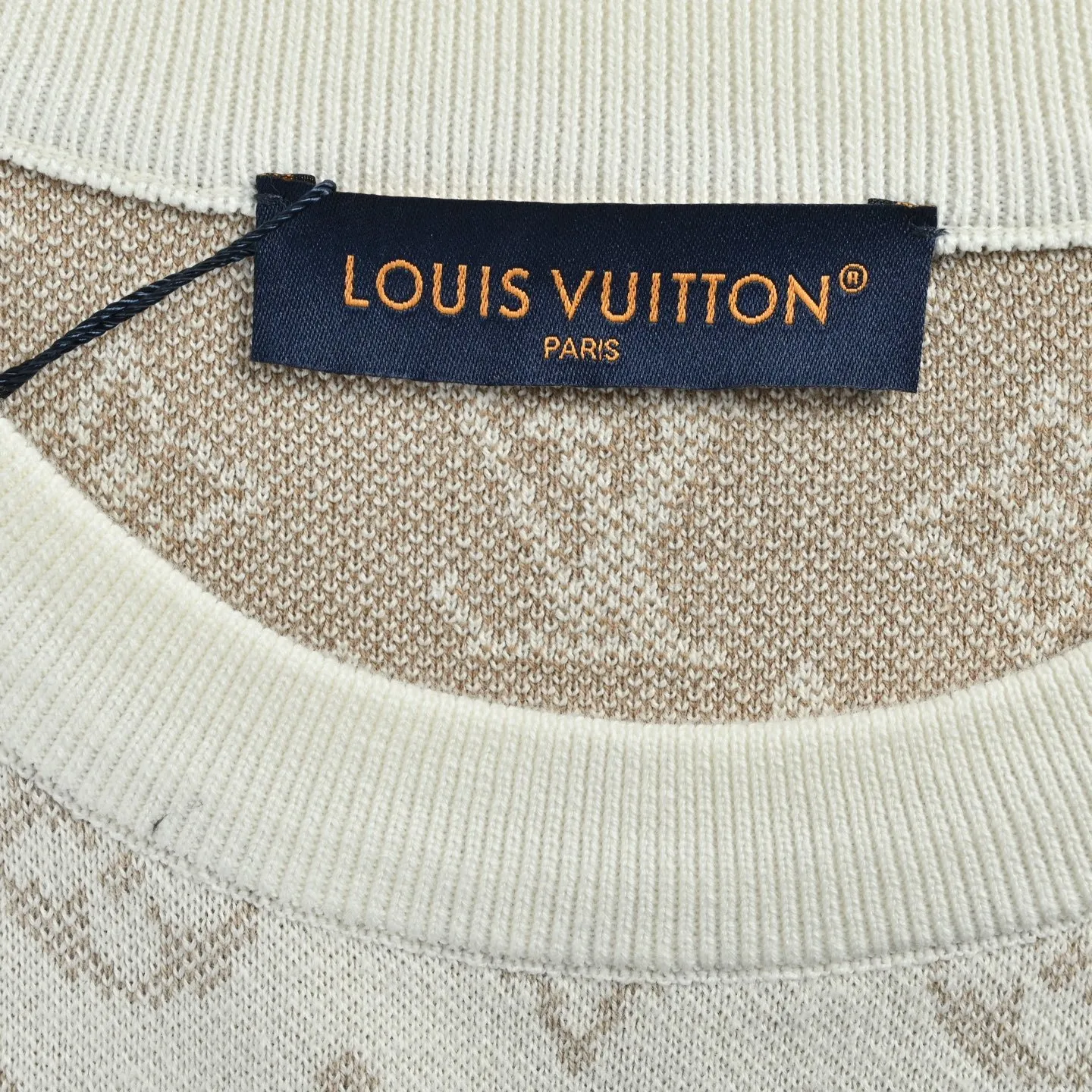 Louis Vuitton/Louis Vuitton 25Fw old flower jacquard gradient round neck sweatshirt
